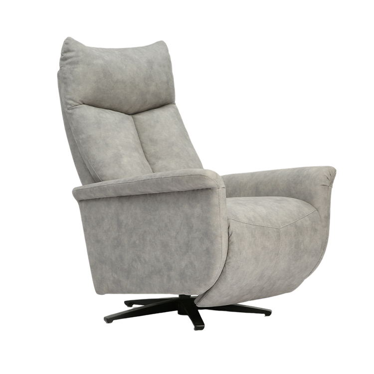 High Back Sitting Room Chair Leather Bedroom Swivel Sofa Reclining Push Back Lounge Chair For Living Room LE3005