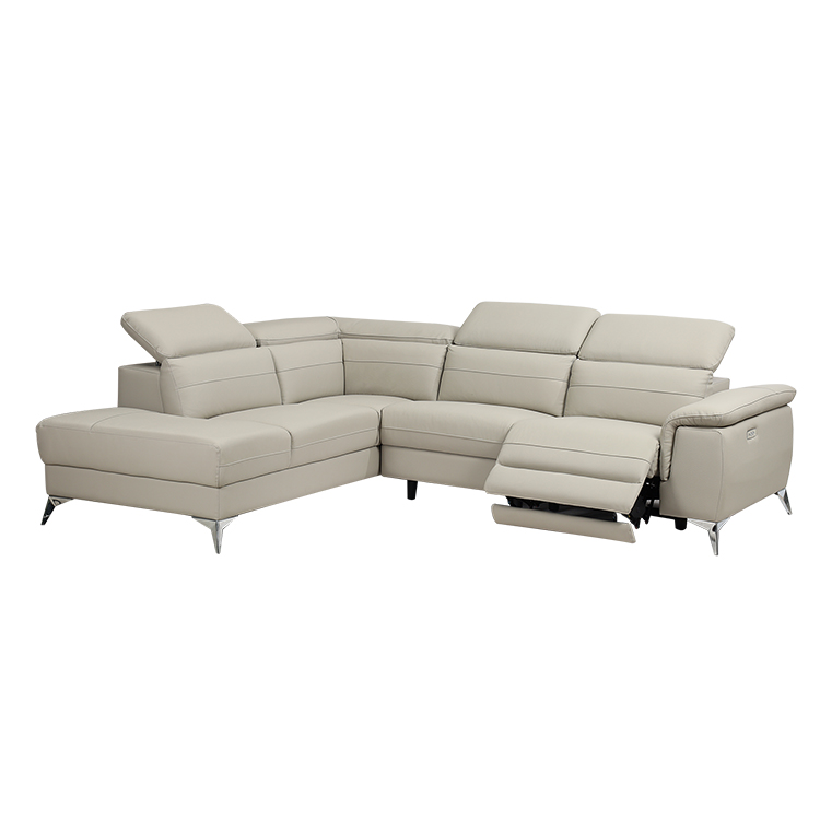 Home Living Room Furniture Milky White Multi-person Electric Leisure Multi-functional Combination Sofa V-R006