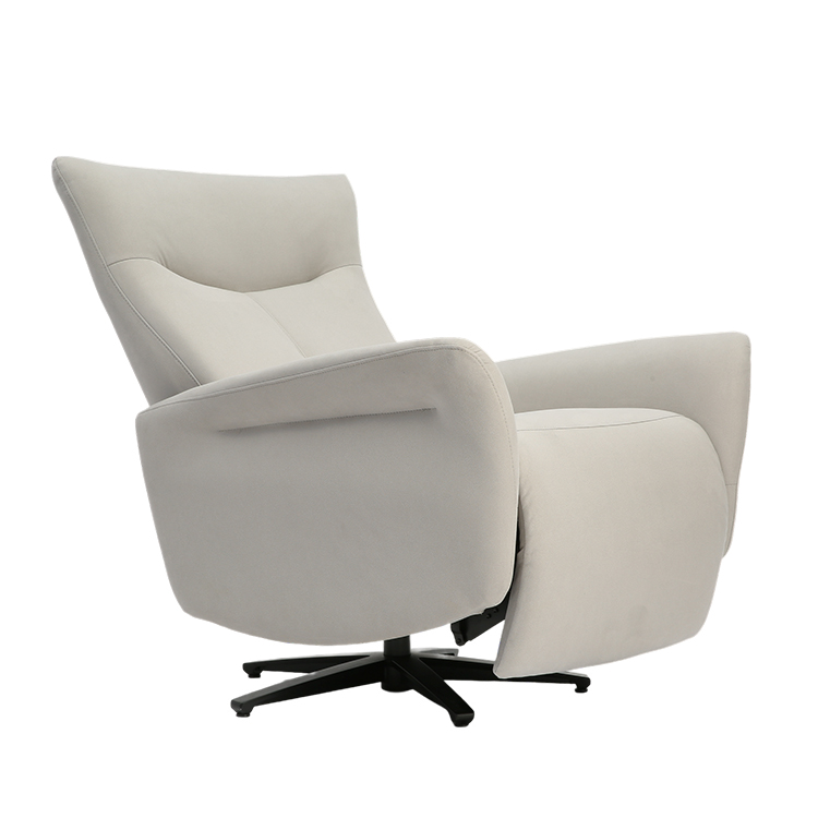 Dual Motors Single Sofa Small minimalist Swivel Accent Chaise Lounge Chair With Star Base LE3001