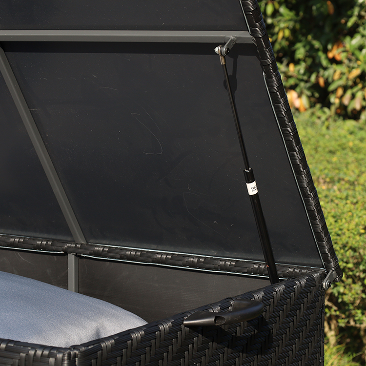 Waterproof Design with Rollers Outdoor Rattan Large Capacity Locker HW3002