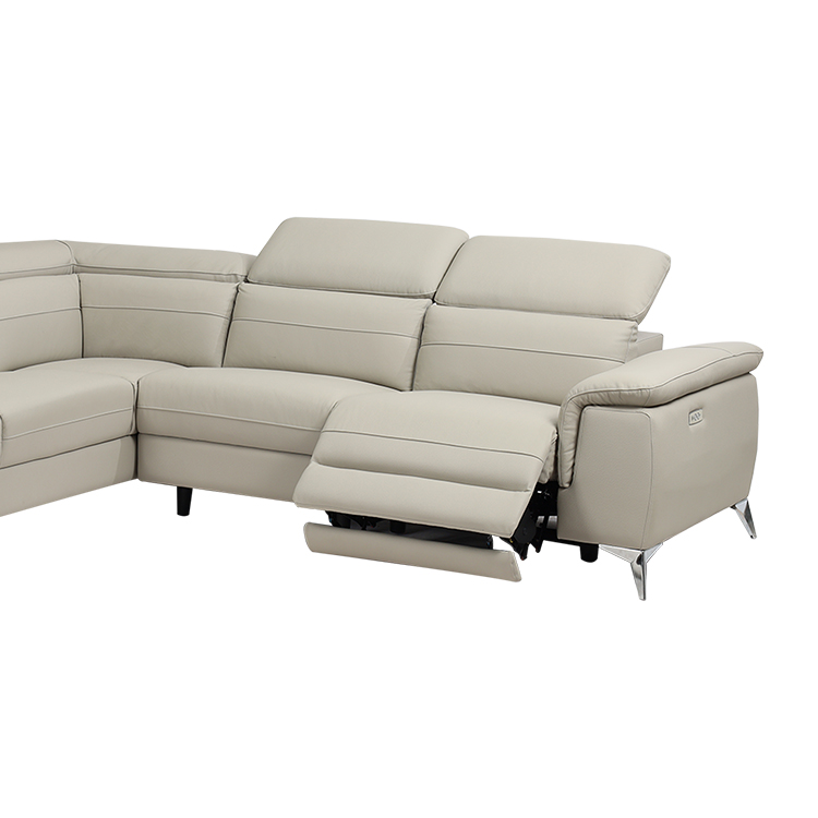 Home Living Room Furniture Milky White Multi-person Electric Leisure Multi-functional Combination Sofa V-R006