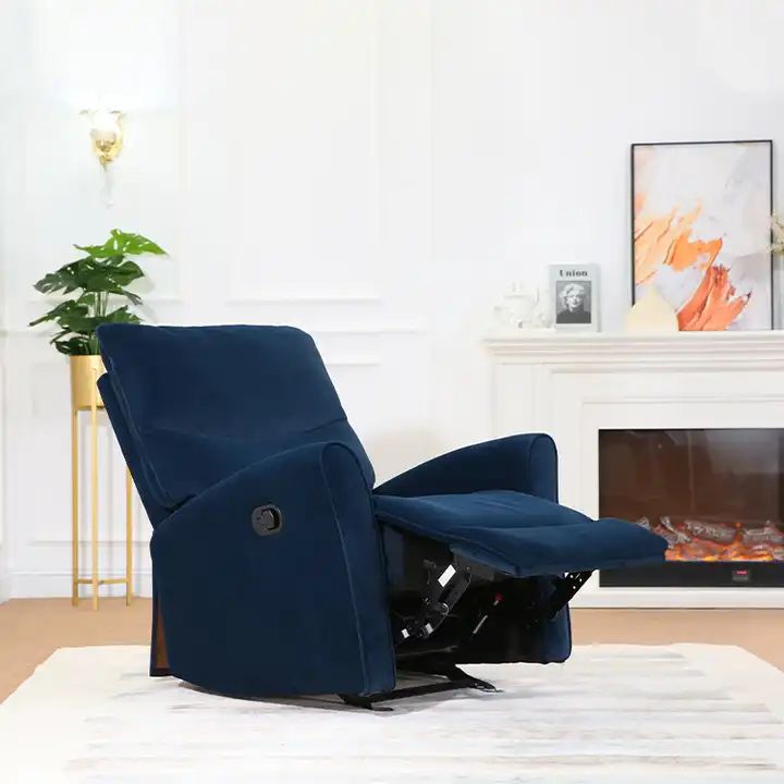 New Design Modern One Seat Armchair Home Theater Fabric Lazy Manual Recliner Chair LE2126