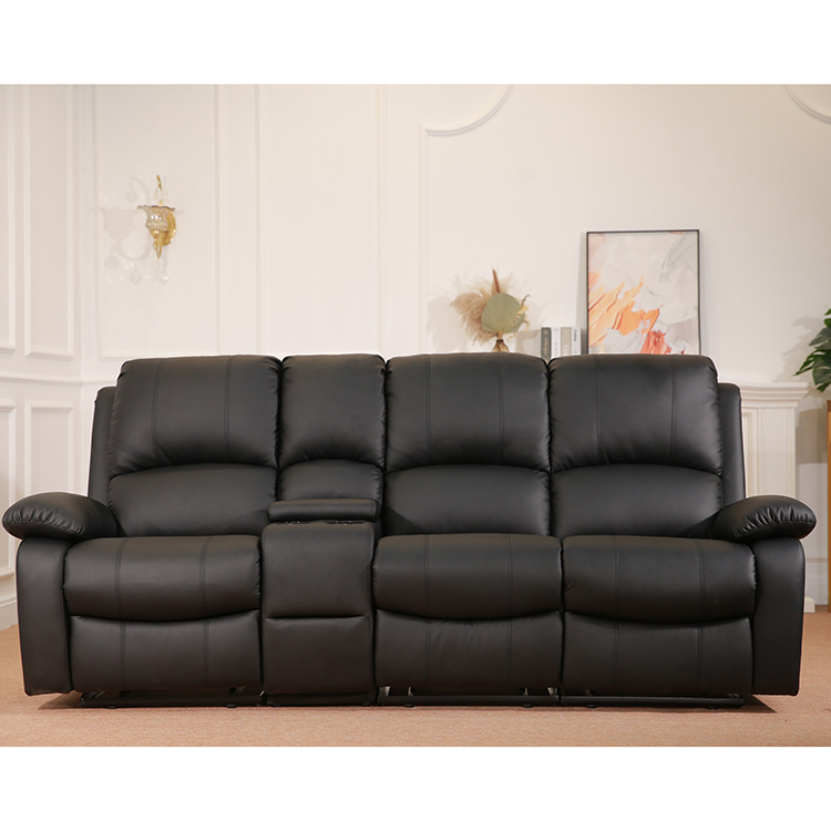 Living Room Furniture Comfort Console Recliner Sofa With Cupholders LE5012