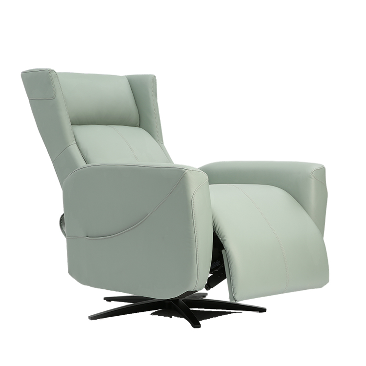 Modular Furniture Nordic Style Green 360 Degrees Swivel Indoor Modern Lounge Chair With Star Base LE3019