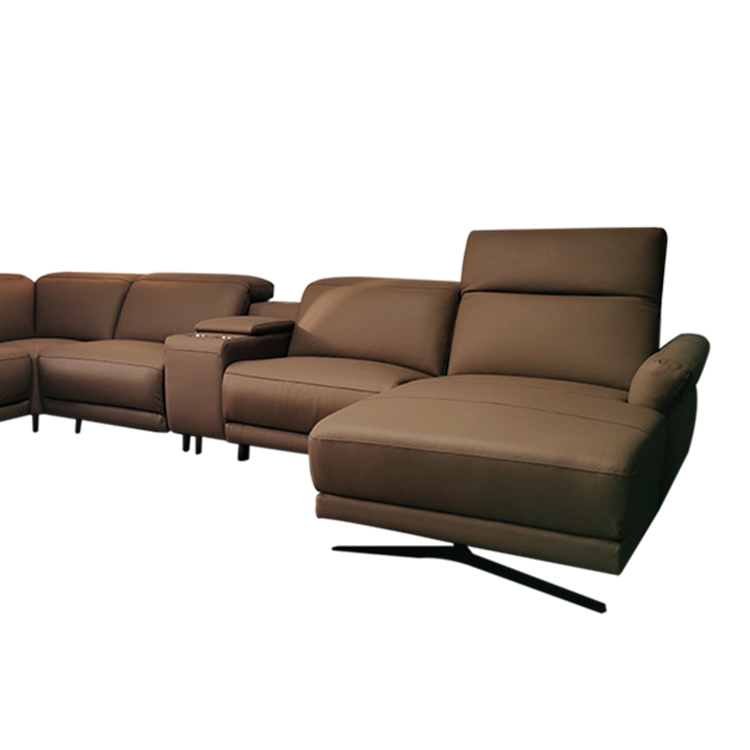 Half Leather Multi-seat Fashion Electric Leisure Multifunctional Combination Sofa LECM-041