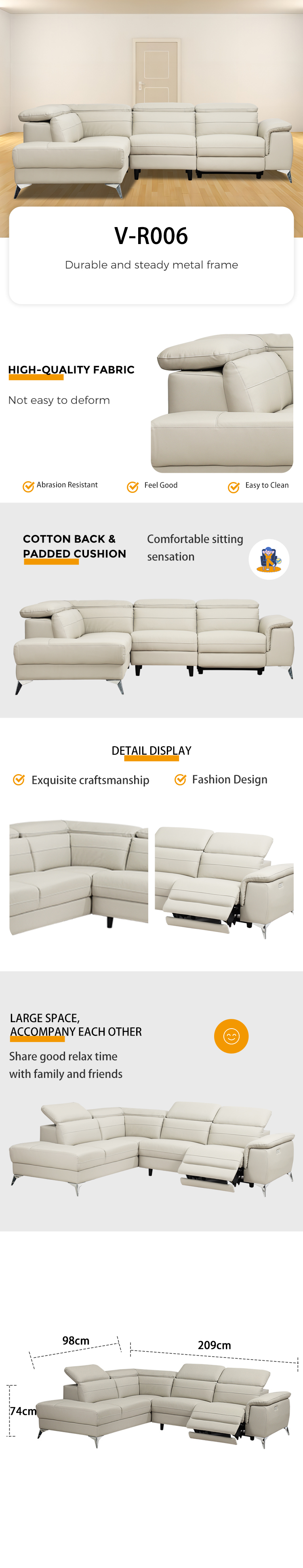 multi-seat sofa set
