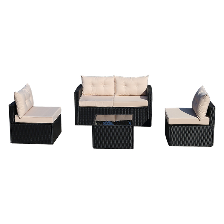 Unique Rattan Weaving Process Outdoor Leisure Sofa Multi-seat Combination Sofa HW1005
