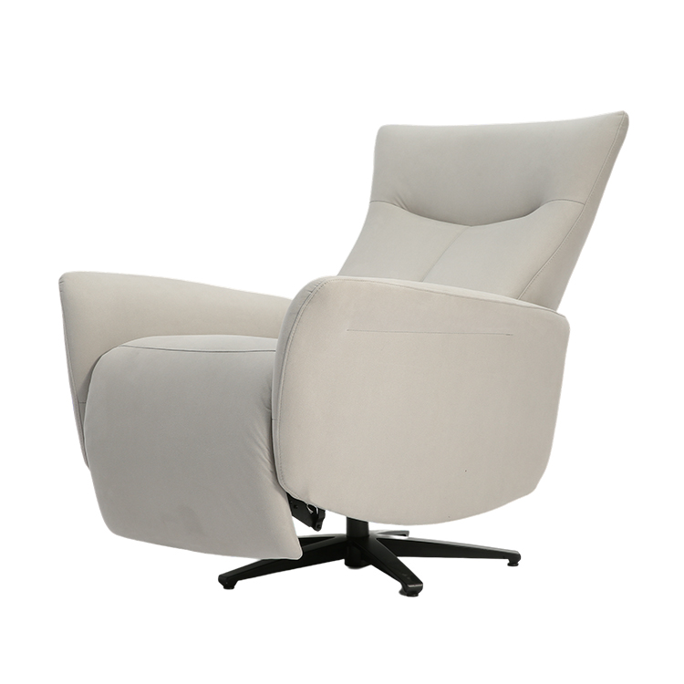 Dual Motors Single Sofa Small minimalist Swivel Accent Chaise Lounge Chair With Star Base LE3001