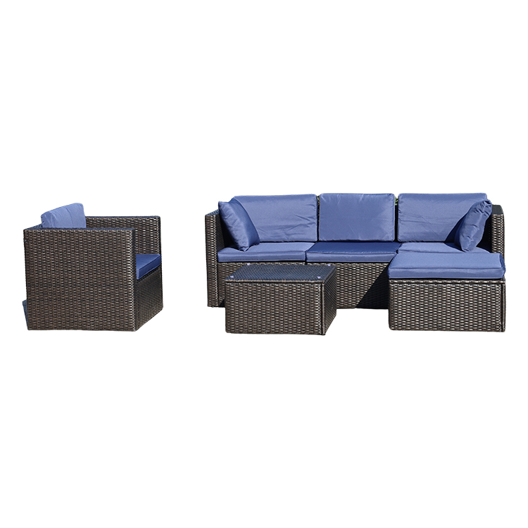 Waterproof Woven Rattan Sofa Multi-person Outdoor Leisure Combination Sofa HW1003