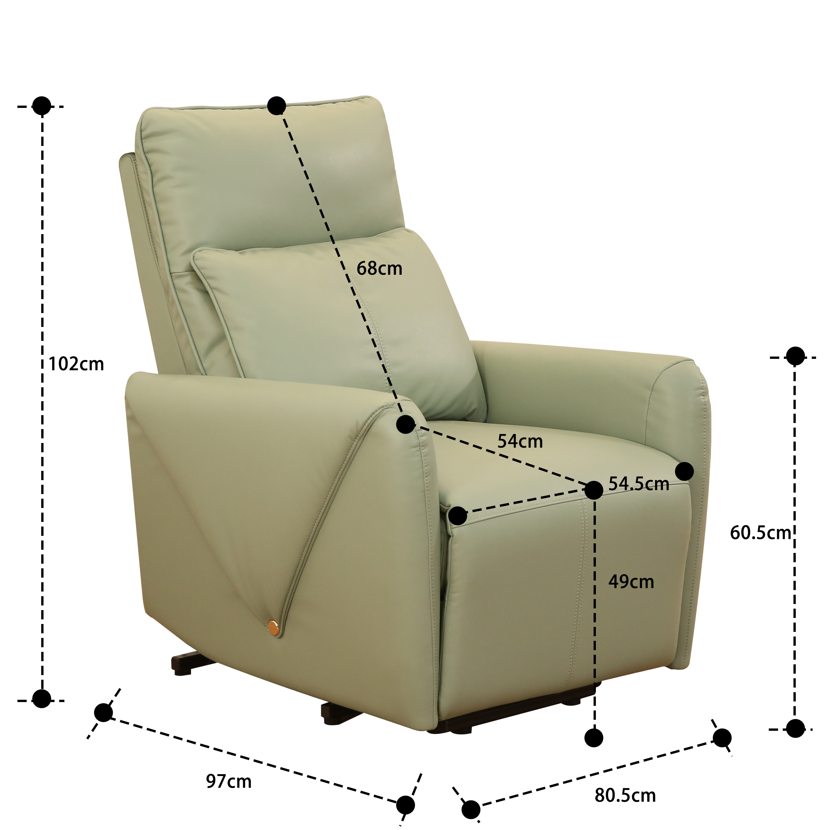 Assisted Standing Elderly Multifunctional Electric Single Chair LE2038