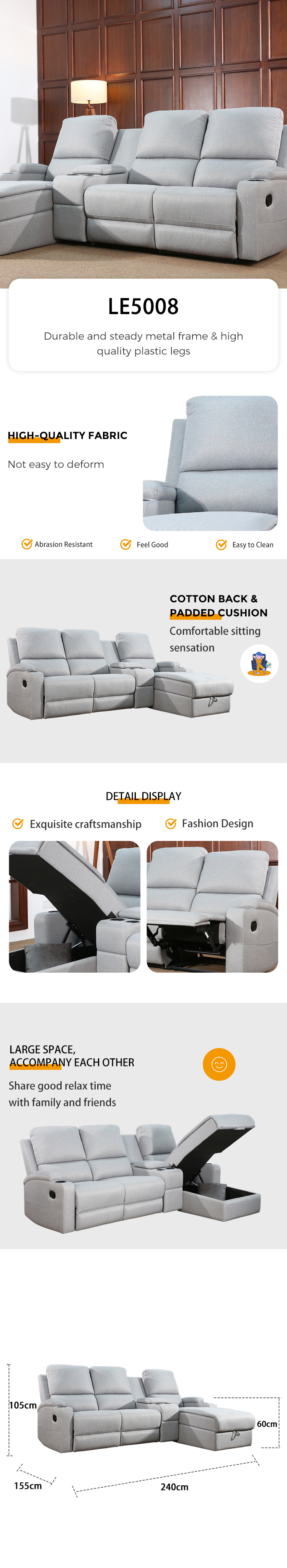 multi-seat sofa set