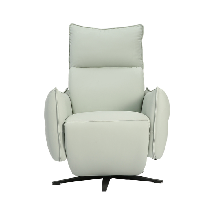 8 Points Vibrating Massage Swivel Unique Accent Lounge Chair With Five-star Base In Living Room LE3012