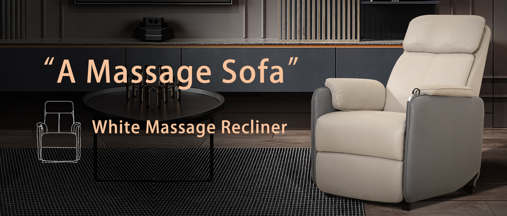 The smart living room is newly upgraded, and the massage sofa protects your health