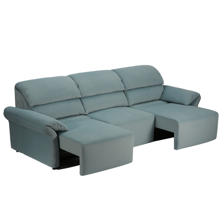 Sofa Manufacturer Leathaire Three-seater Electric Functional Sofa Set LE5038