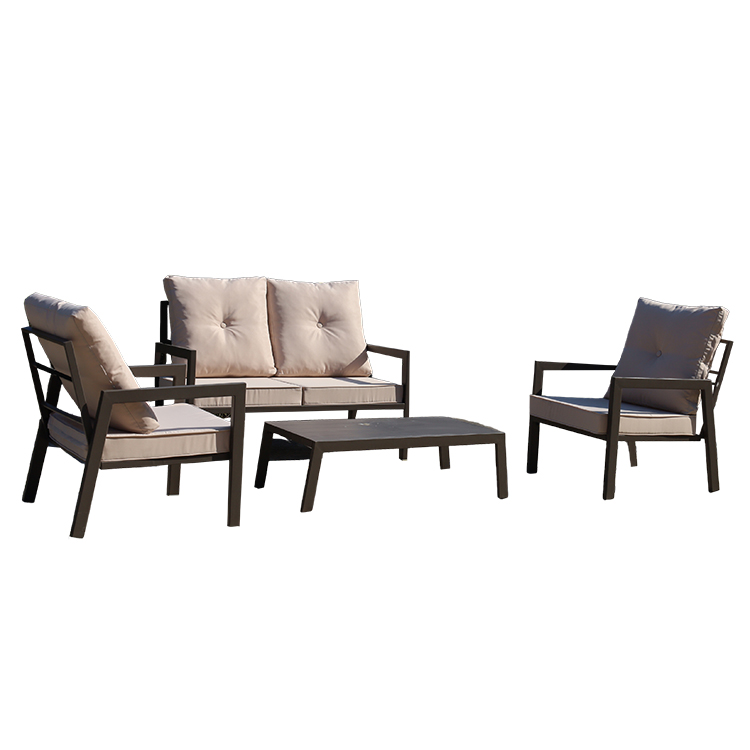 Waterproof Metal Iron Frame Outdoor Leisure Sofa Multi-person Combination Sofa HW1104