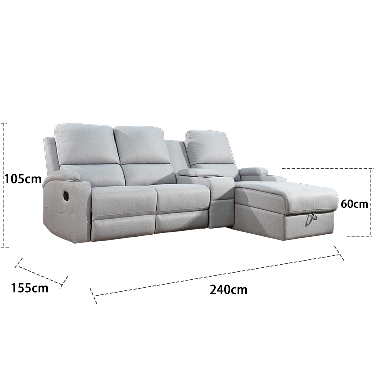 Multi-seat Storable Manual Leisure Multi-functional Combination Sofa LE5008