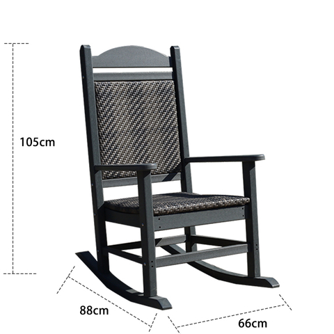 Unique Rattan Weaving Single Rocking Chair Sofa HW2001