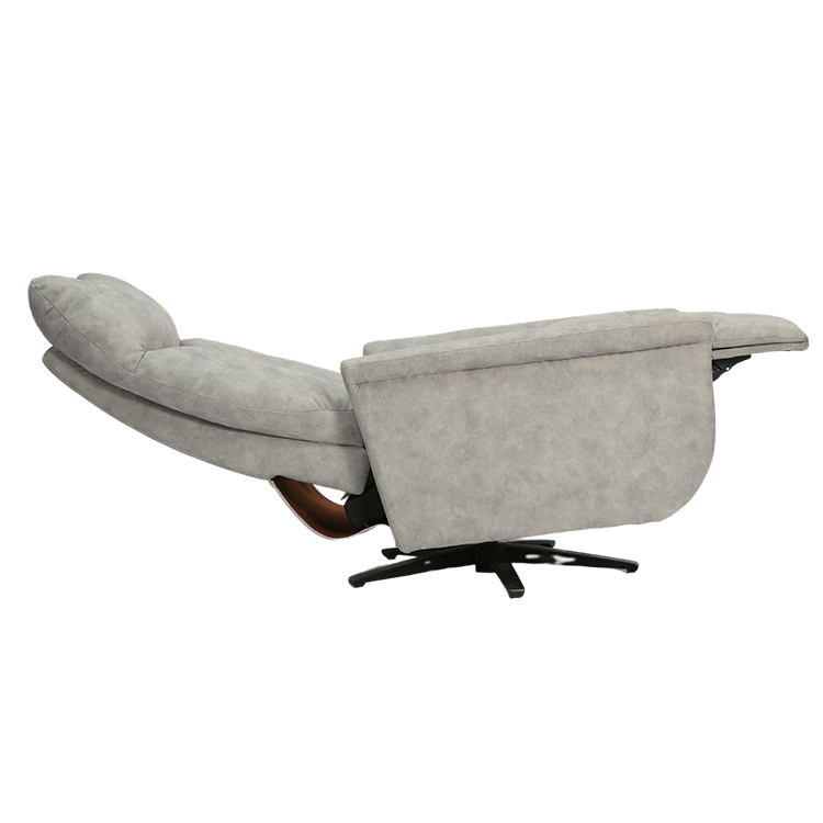 High Back Sitting Room Chair Leather Bedroom Swivel Sofa Reclining Push Back Lounge Chair For Living Room LE3005