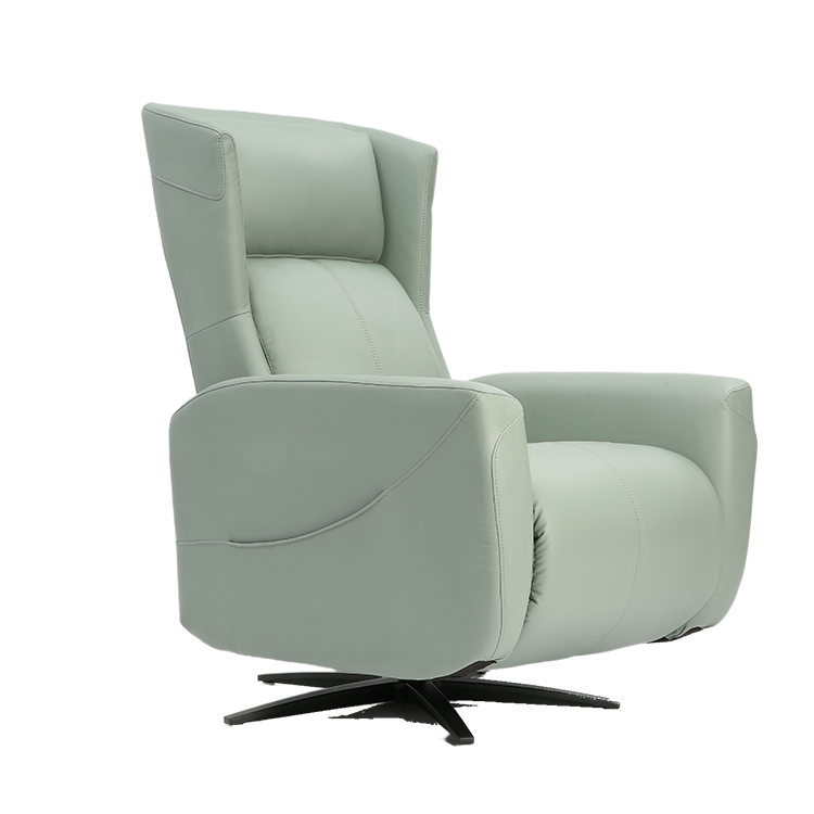 Modular Furniture Nordic Style Green 360 Degrees Swivel Indoor Modern Lounge Chair With Star Base LE3019