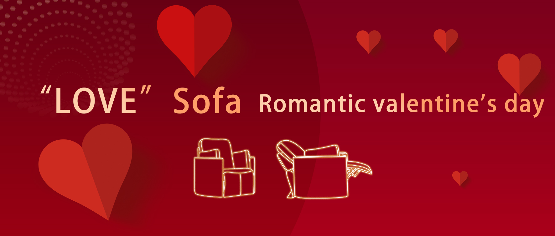 “LOVE" Sofa, romantic valentine's day
