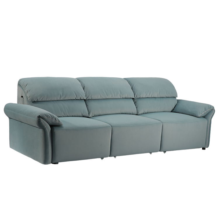 Sofa Manufacturer Leathaire Three-seater Electric Functional Sofa Set LE5038