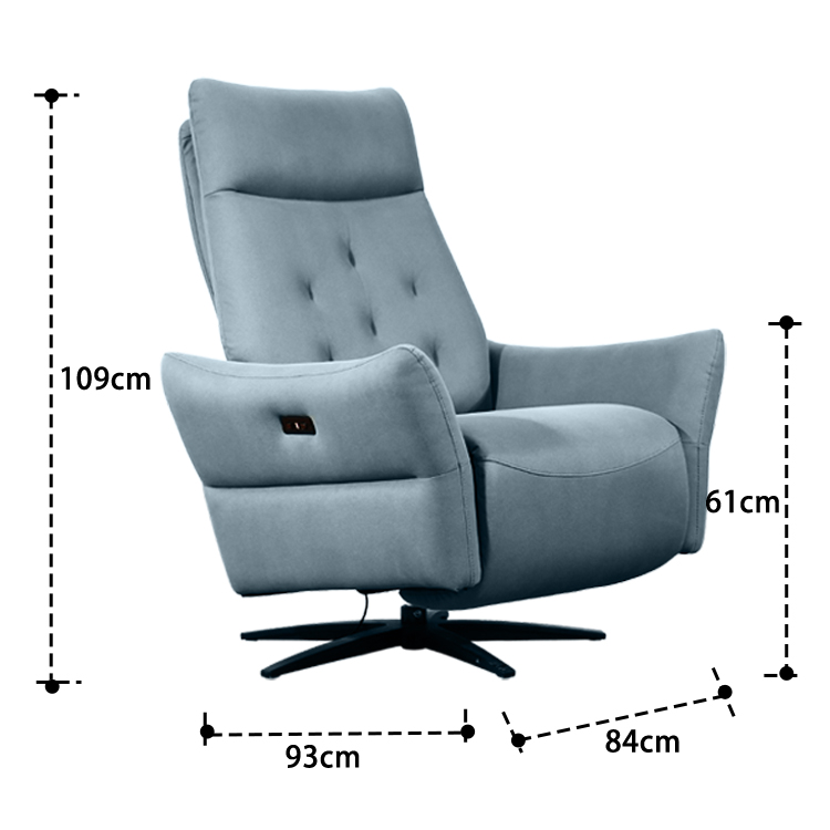 Rotatable Five-star Base Casual Multifunctional Electric Single Chair LE3027