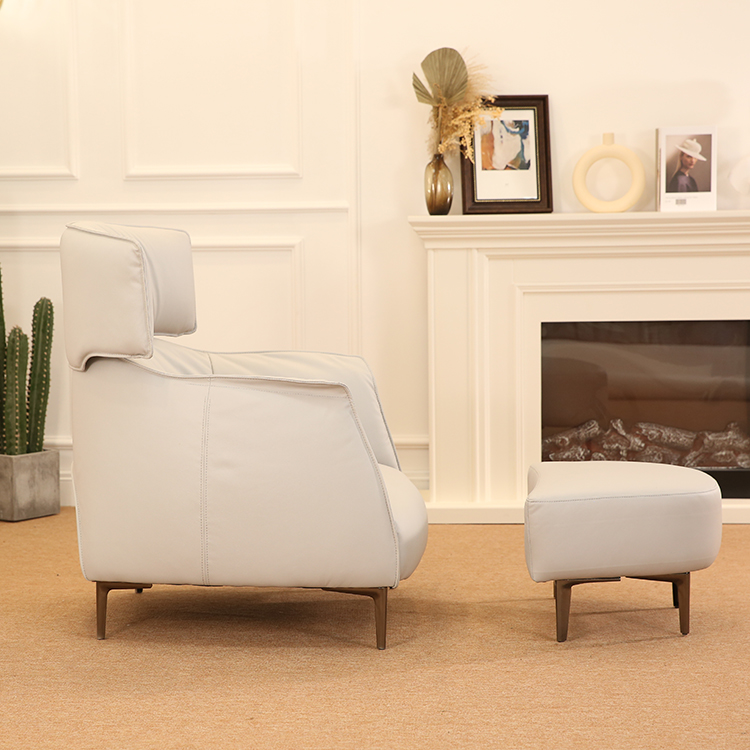 Healthy And Comfortable Single Chair with Footstool LE1026