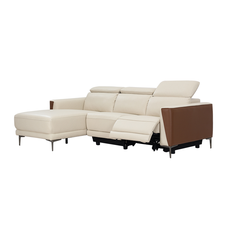 Modern Color-contrasting Wind Headrest Adjustable Multi-person Electric Leisure Multi-functional Combination Sofa YP5107