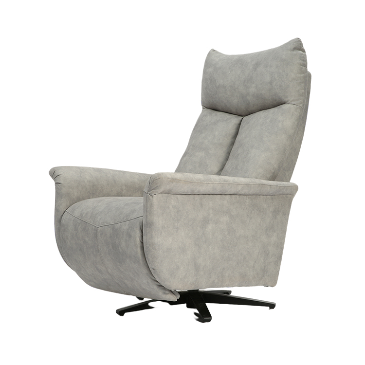 High Back Sitting Room Chair Leather Bedroom Swivel Sofa Reclining Push Back Lounge Chair For Living Room LE3005