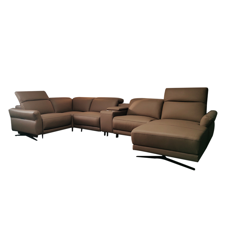 Half Leather Multi-seat Fashion Electric Leisure Multifunctional Combination Sofa LECM-041