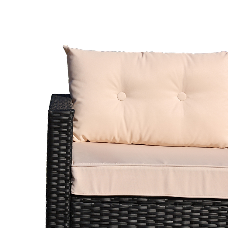 Unique Rattan Weaving Process Outdoor Leisure Sofa Multi-seat Combination Sofa HW1005