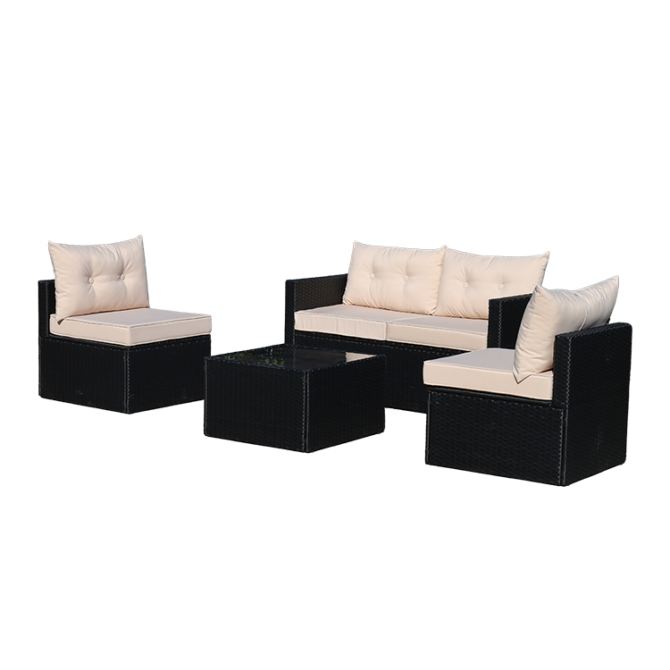 Unique Rattan Weaving Process Outdoor Leisure Sofa Multi-seat Combination Sofa HW1005