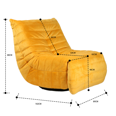 Lazy Leisure Turnable Multifunctional Manual Single Chair LE2042