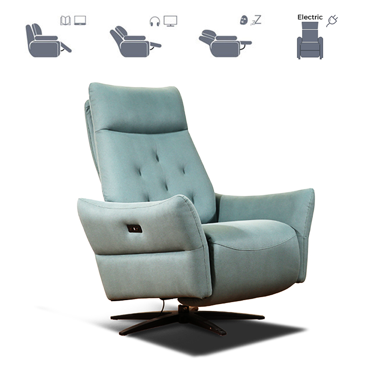 Rotatable Five-star Base Casual Multifunctional Electric Single Chair LE3027