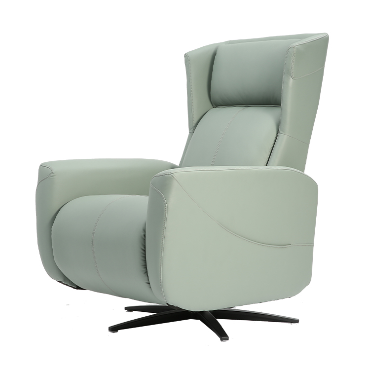 Modular Furniture Nordic Style Green 360 Degrees Swivel Indoor Modern Lounge Chair With Star Base LE3019