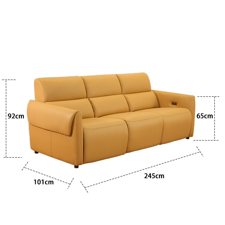 Modern Style Detachable Sofa Home Theater Fabric Electric Recliner Sofa Chair With Built-in Switch LE5012