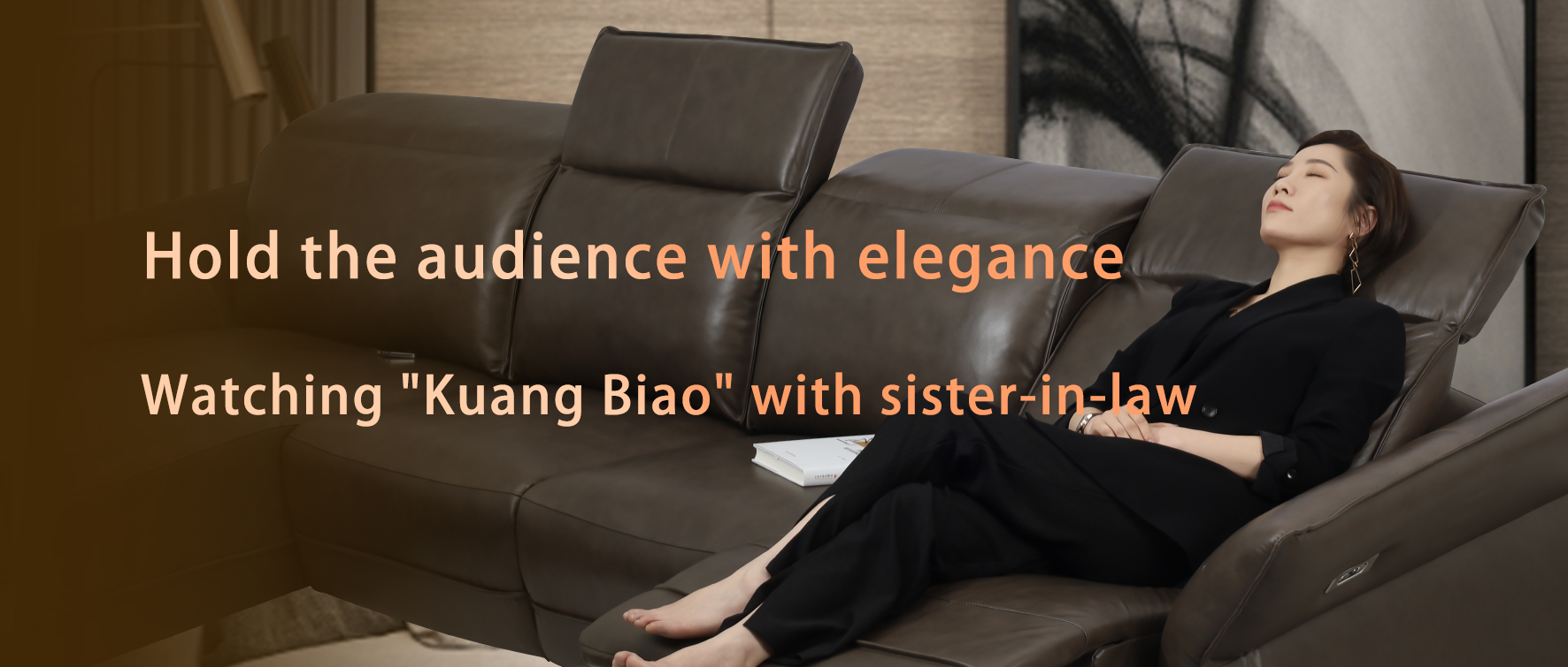 Hold the audience with elegance, the fashion sectional sofa