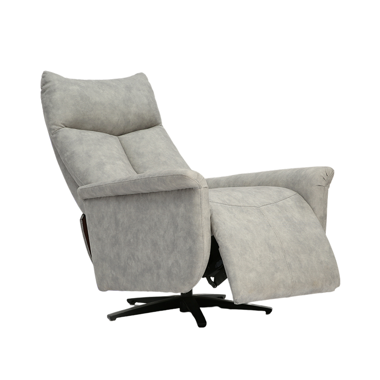 High Back Sitting Room Chair Leather Bedroom Swivel Sofa Reclining Push Back Lounge Chair For Living Room LE3005