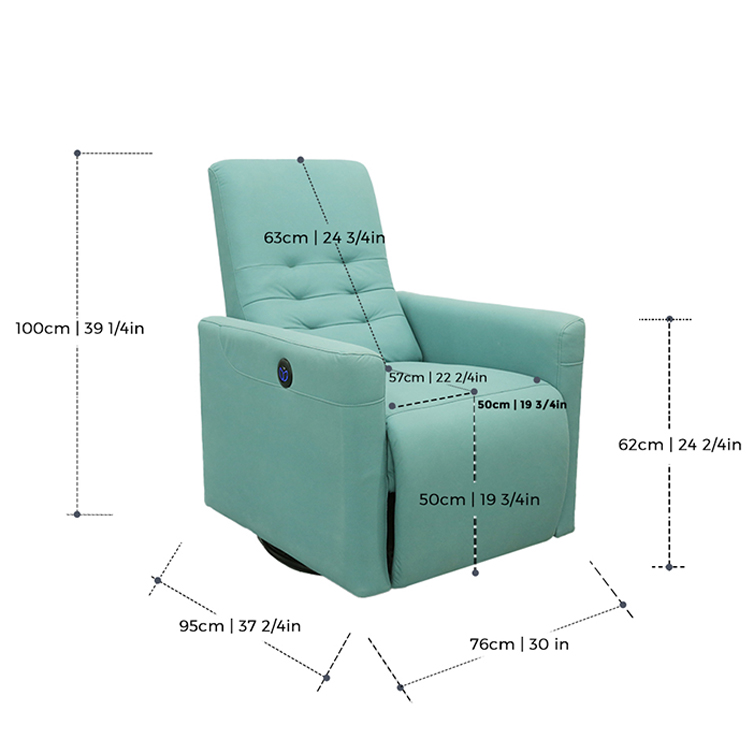 Function-easy Relaxing Comfortable Single Living Room Reclinable Sofa Swivel Reclining Chairs For Sale LE3006