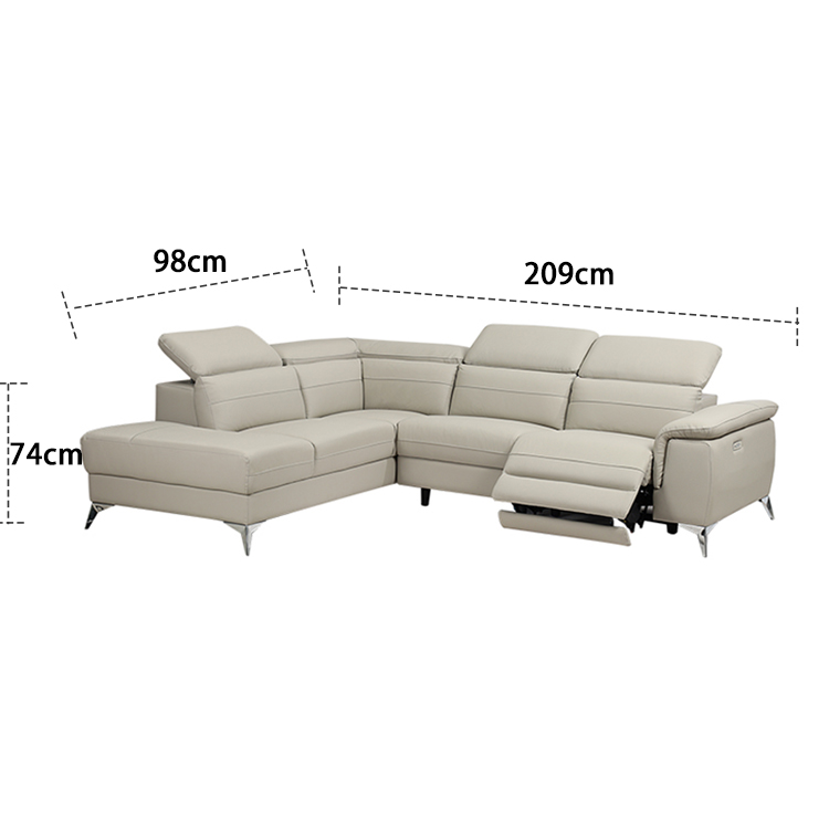 Home Living Room Furniture Milky White Multi-person Electric Leisure Multi-functional Combination Sofa V-R006