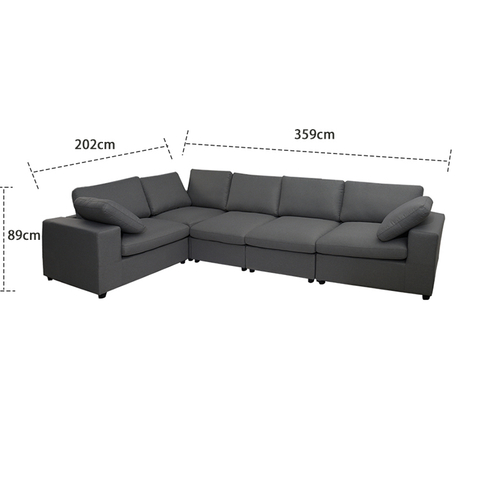 Elegant Black Multi-seat Electric Leisure Multifunctional Combination Sofa YP5088