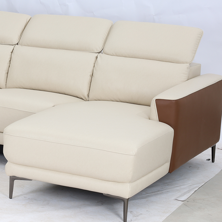 Modern Color-contrasting Wind Headrest Adjustable Multi-person Electric Leisure Multi-functional Combination Sofa YP5107